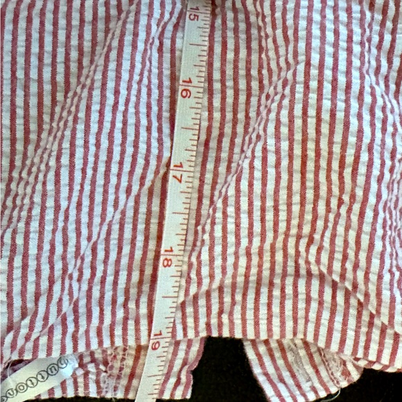 Toddler seersucker summer dress red white striped sizetagmissing readdescription - Picture 12 of 12